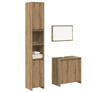 vidaXL Ensemble de meubles salle de bain 3 pcs bois d'ingénierie pas cher