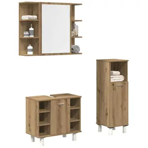 vidaXL Ensemble de meubles salle de bain 3 pcs bois d'ingénierie pas cher