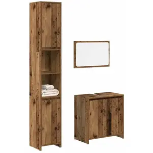 vidaXL Ensemble de meubles salle de bain 3 pcs bois d'ingénierie pas cher