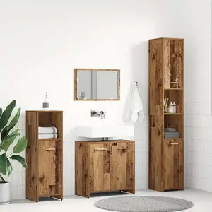 vidaXL Ensemble de meubles salle de bain 4 pcs bois d'ingénierie pas cher