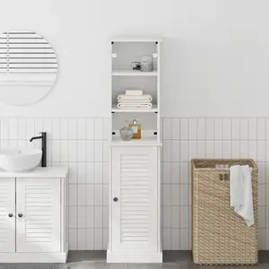 vidaXL Ensemble de mobilier de salle de bain 2 pcs Marron et blanc pas cher