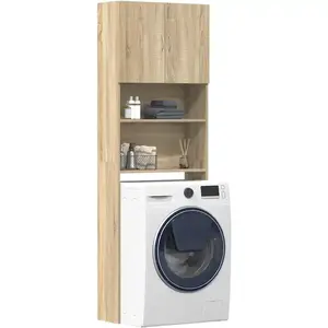 Comparateur de prix : vidaXL Meuble de machine à laver chêne sonoma bois d'ingénierie
