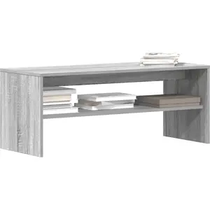 vidaXL Meuble TV Sonoma gris 100x40x40 cm Bois d'ingénierie pas cher