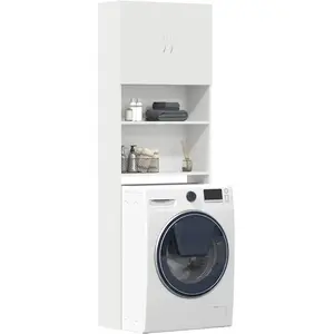 Comparateur de prix : vidaXL Meuble de machine à laver blanc bois d'ingénierie