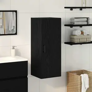 vidaXL Vidaxl Armoire Murale En Chêne Noir 34,5 X 34 X 90 Cm Bois D'in...