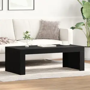 vidaXL Table Basse Vidaxl Chêne Noir 102x50x35 Cm Bois D'ingénierie pas cher