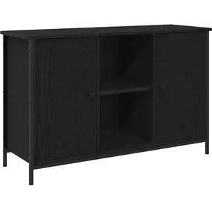 vidaXL Ensemble meuble TV Montage mural Chêne noir 101 x 35 x 65 cm pas cher
