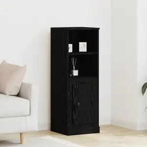vidaXL Vidaxl Meuble Chêne Noir 36x35.5x103.5 Cm Bois D'ingénierie pas cher