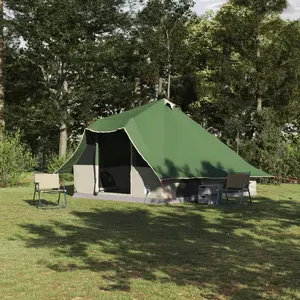 vidaXL Vidaxl Tente Familiale Tipi Verte Étanche Pour 8 Personnes pas cher