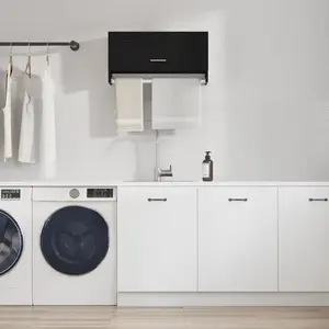 vidaXL Armoire Vidaxl Noir Chêne 70x32,5x35 Cm En Bois D'ingénierie pas cher