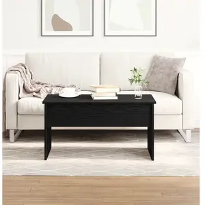 vidaXL Table Basse En Chêne Noir Vidaxl - 80 X 50.5 X 41.5 Cm pas cher