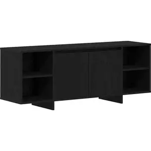 vidaXL Meuble TV Chêne noir 120 x 30 x 40,5 cm Bois d'ingénierie pas cher