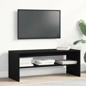 vidaXL Meuble TV chêne noir 100x40x40 cm bois d'ingénierie pas cher