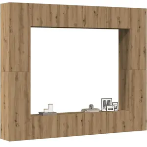 Vidaxl - Meubles tv muraux 8 pcs chêne artisanal bois d'ingénierie pas cher
