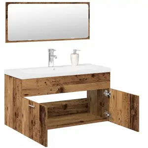 Comparateur de prix : vidaXL Ensemble de meubles salle de bain 3 pcs bois d'ingénierie