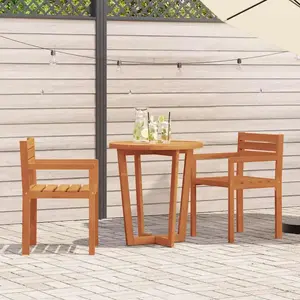 vidaXL Chaises de jardin 2 pièces 50x53x80 cm Bois massif Acacia pas cher