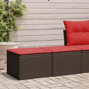 Comparateur de prix : vidaXL Vidaxl Salon De Jardin Avec Coussins 2pcs Marron Résine Tressée Acacia