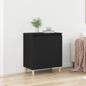 vidaXL Buffet Vidaxl Chêne Noir 60x35x70 Cm En Bois D'ingénierie