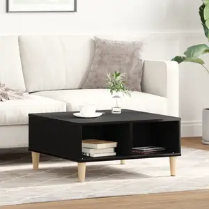 vidaXL Table Basse Vidaxl Chêne Noir 60x60x30 Cm Bois Aggloméré