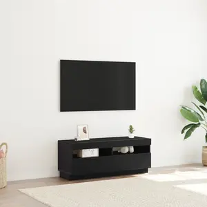 Comparateur de prix : vidaXL Meuble TV Chêne noir 100 x 35 x 40 cm Bois d'ingénierie