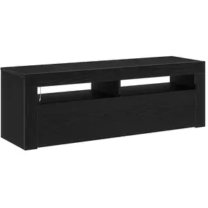 vidaXL Meuble TV Chêne noir 120 x 35 x 40 cm Bois d'ingénierie pas cher