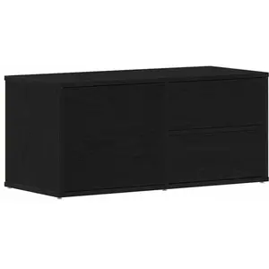Comparateur de prix : vidaXL Meuble TV Chêne noir 80 x 34 x 36 cm Bois d'ingénierie