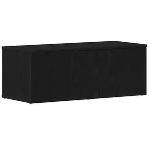 Comparateur de prix : vidaXL Meuble Tv Vidaxl Noir En Chêne 80x34x30 Cm En Bois D'ingénierie