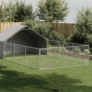 Comparateur de prix : vidaXL - Hondenkennel - met - ren - 7x3x1,9 - m - gegalvaniseerd - staal