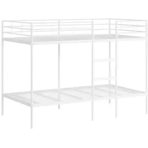 vidaXL Lit superposé sans matelas blanc 100x200 cm acier pas cher