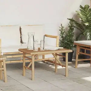 vidaXL Table Basse Vidaxl 70x40x36 Cm En Bambou pas cher