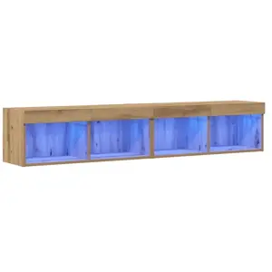 vidaXL Ensemble meuble TV 2 pcs Chêne artisanal 80 x 30 x 30 cm pas cher