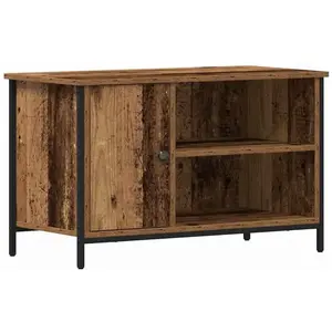 Comparateur de prix : vidaXL Meuble TV en bois ancien 80x40x50 cm en bois aggloméré et acier