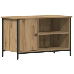 Comparateur de prix : vidaXL Meuble TV chêne artisanal 80 x 40 x 50 cm Bois d'ingénierie