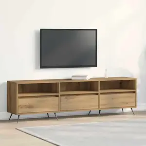 Comparateur de prix : vidaXL Vidaxl Meuble Tv Artisan Chêne 150x30x44,5 Cm Bois D'ingénierie