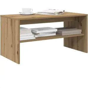 vidaXL Meuble TV chêne artisanal 80x40x40 cm bois d'ingénierie pas cher