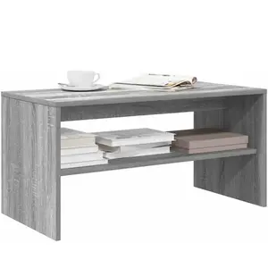 vidaXL Meuble TV sonoma gris 80x40x40 cm bois d'ingénierie pas cher