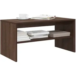 vidaXL Meuble TV chêne marron 80x40x40 cm bois d'ingénierie pas cher