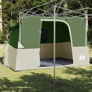 vidaXL Tente avec toit Autre Vert et Noir pas cher