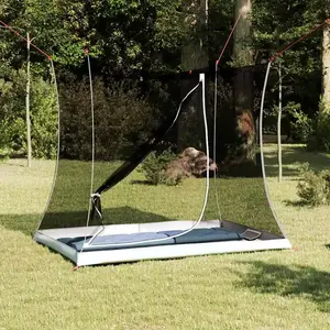 vidaXL Tente intérieure Noir 208 x 140 x 175 cm Maille pas cher