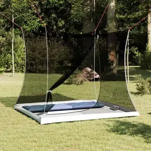 vidaXL Tente intérieure Noir 206 x 188 x 175 cm Maille pas cher