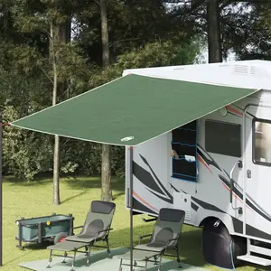 vidaXL Auvent de Caravane , Vert, 300x240 cm, Imperméable pas cher