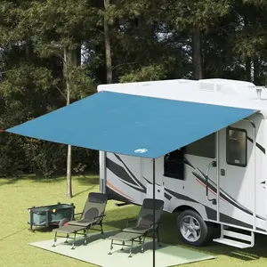 vidaXL Vidaxl Auvent De Caravane - Bleu, 460x240 Cm, Imperméable. pas cher