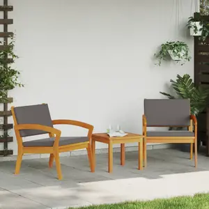 vidaXL Chaises De Jardin Vidaxl 2 Pcs 59,5x70,5x72,5 Cm En Bois Massif D'acacia pas cher