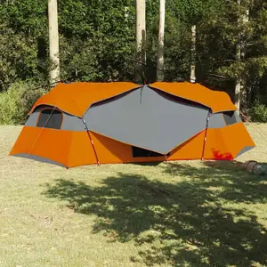 vidaXL Tente Intérieure Familiale Gris 520 x 520 x 190 cm pas cher