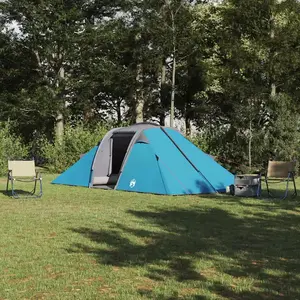 vidaXL Tente Tunnel avec toit Bleu 510 x 240 x 156 cm taffetas pas cher