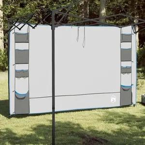 vidaXL Organisateur de tente suspendu avec stockage Gris 320 x 182 cm pas cher