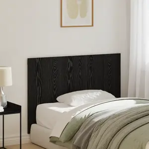 vidaXL Tête De Lit Vidaxl Noir Chêne 120x1,5x80 Cm Bois Reconstitué pas cher