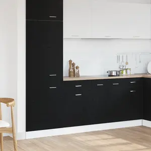 Comparateur de prix : vidaXL Meuble De Rangement En Chêne Noir Vidaxl - 50x46x81,5 Cm