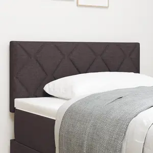 vidaXL Tête de lit LED Marron 90 cm tissu pas cher