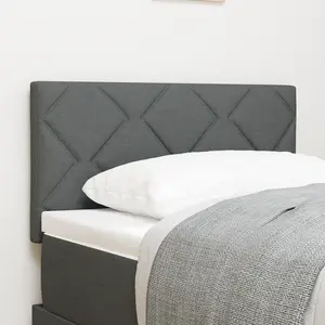 vidaXL Tête de lit Gris 80 cm tissu pas cher
